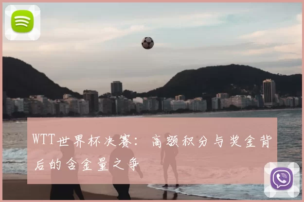 WTT世界杯决赛：高额积分与奖金背后的含金量之争